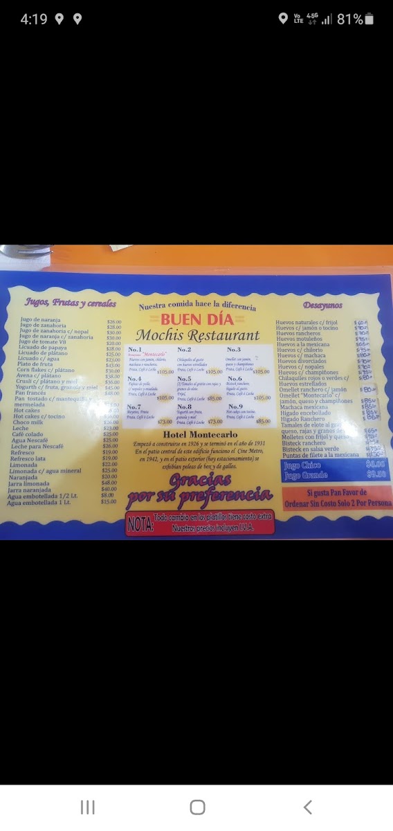 Mochis Restaurant Menu - Image 5